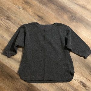 Uniqlo grey waffle top